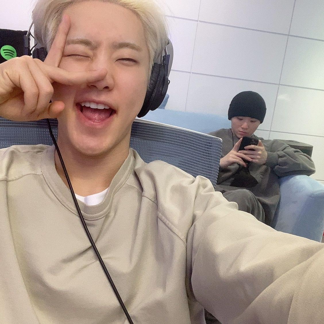 Recent activity shot of Woozi (SEVENTEEN)