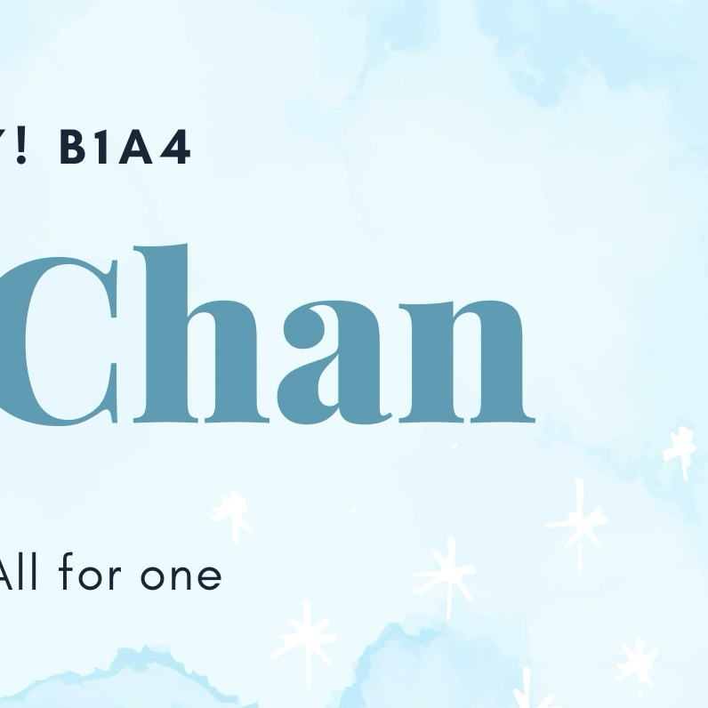 Latest photo of Gongchan (B1A4)