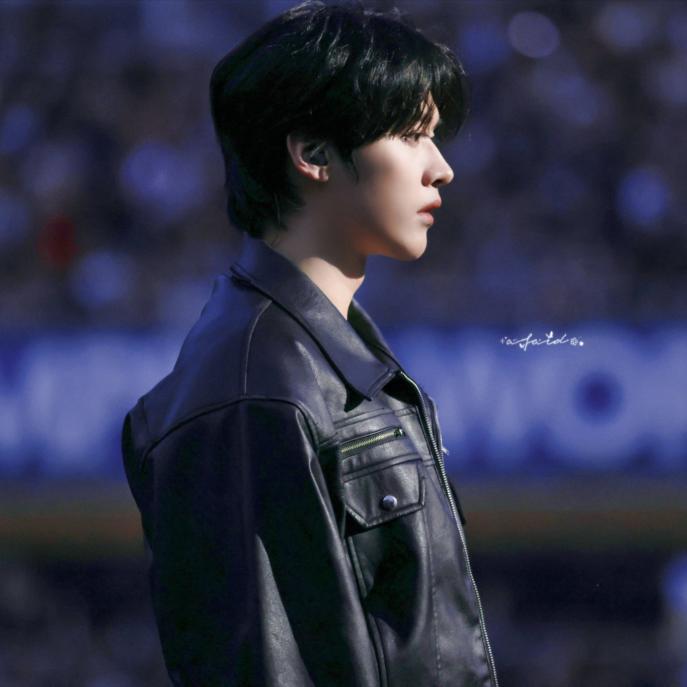 A moment captured by Lee Know (Stray Kids)'s fan