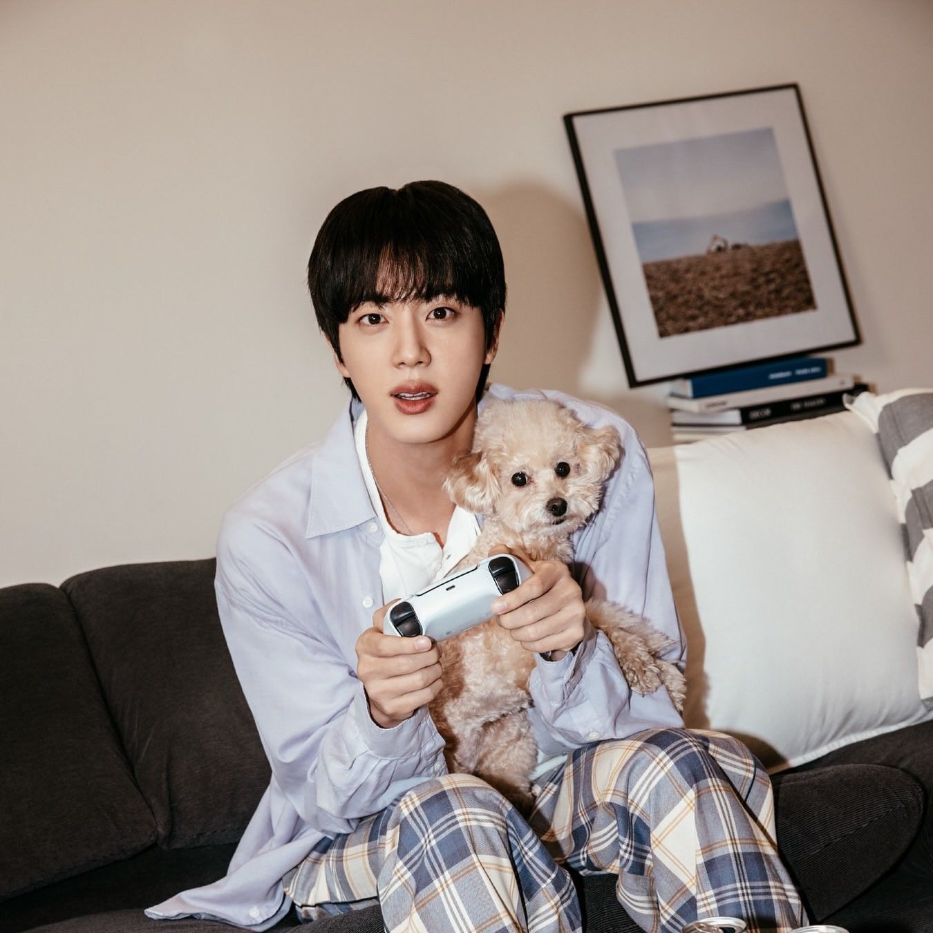 Recent activity shot of Jin (BTS)