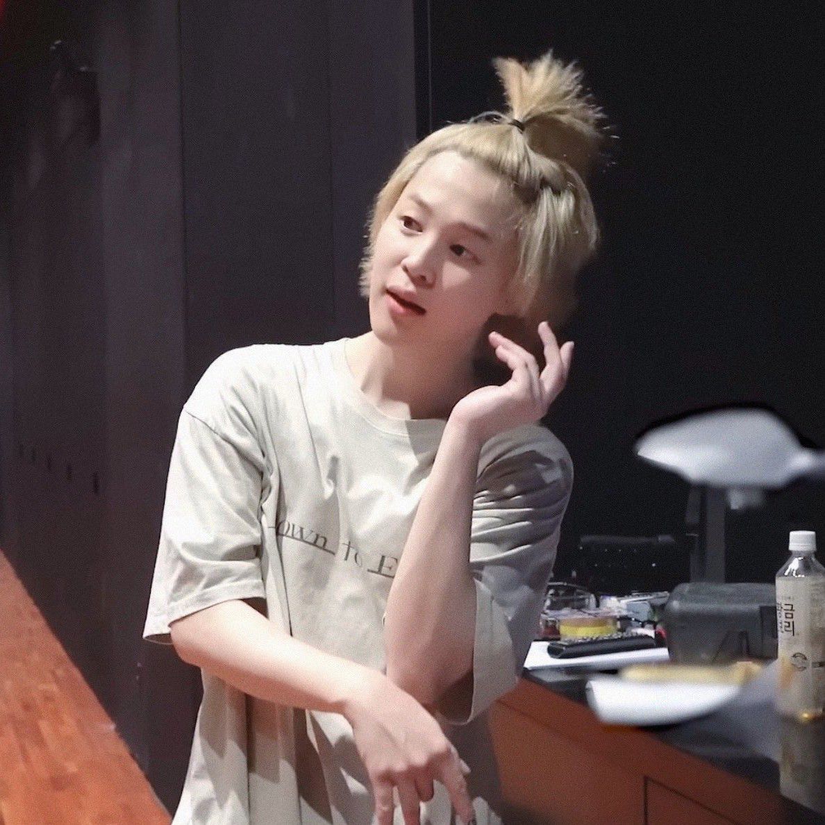 Recent activity shot of Jimin (BTS)