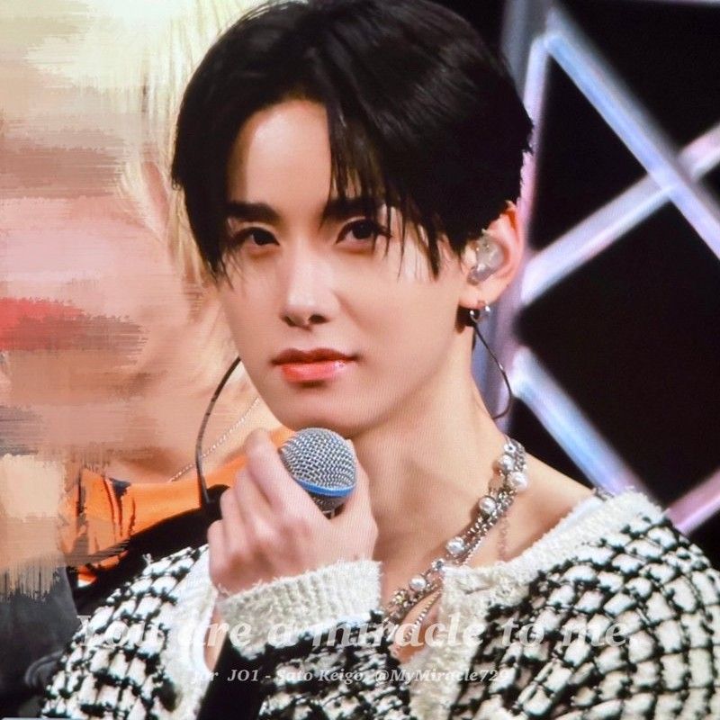 Recent activity shot of Sato Keigo (JO1)