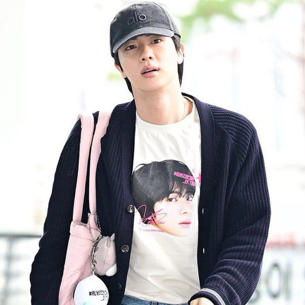 Recent activity shot of Jin (BTS)