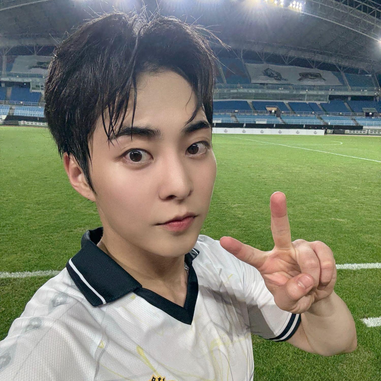 A moment captured by Xiumin (EXO)'s fan