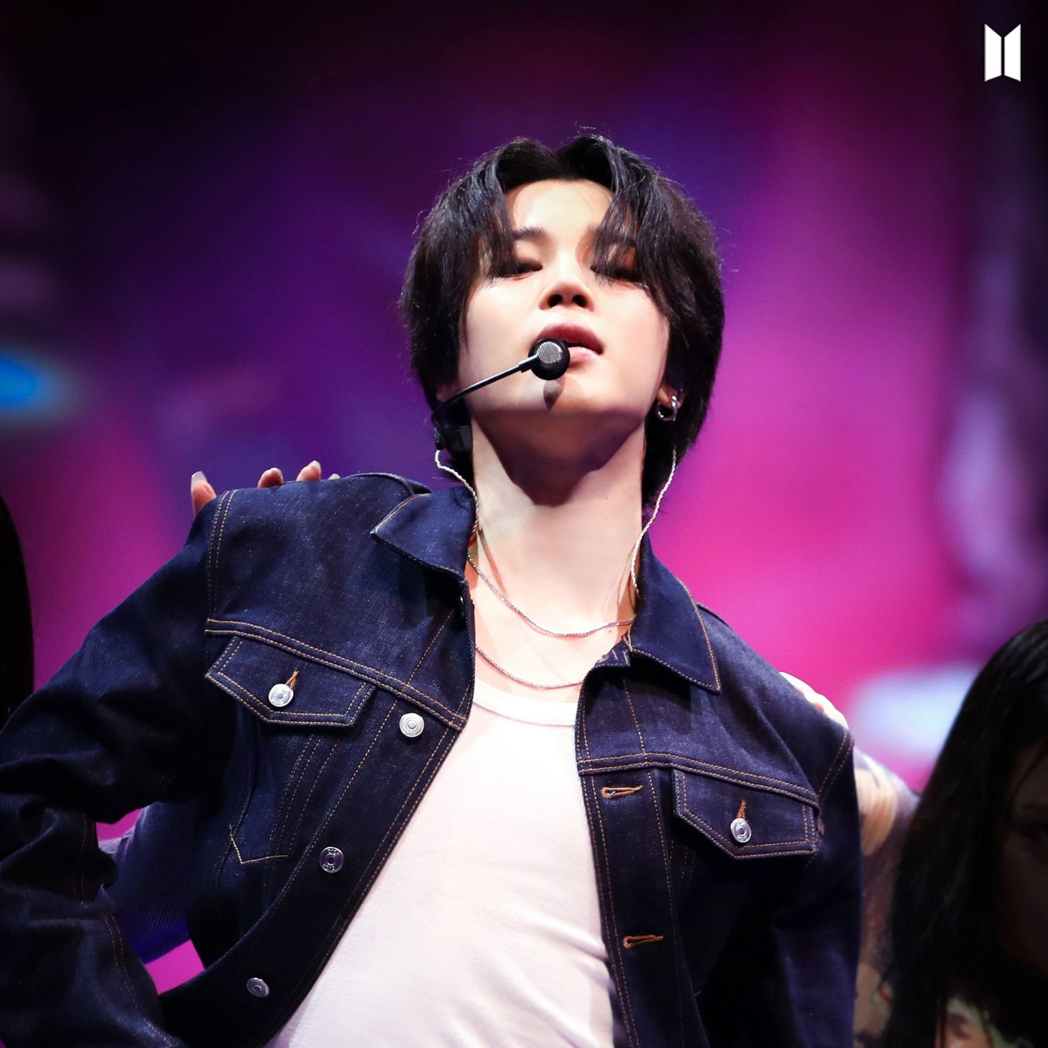 Recent activity shot of Jimin (BTS)