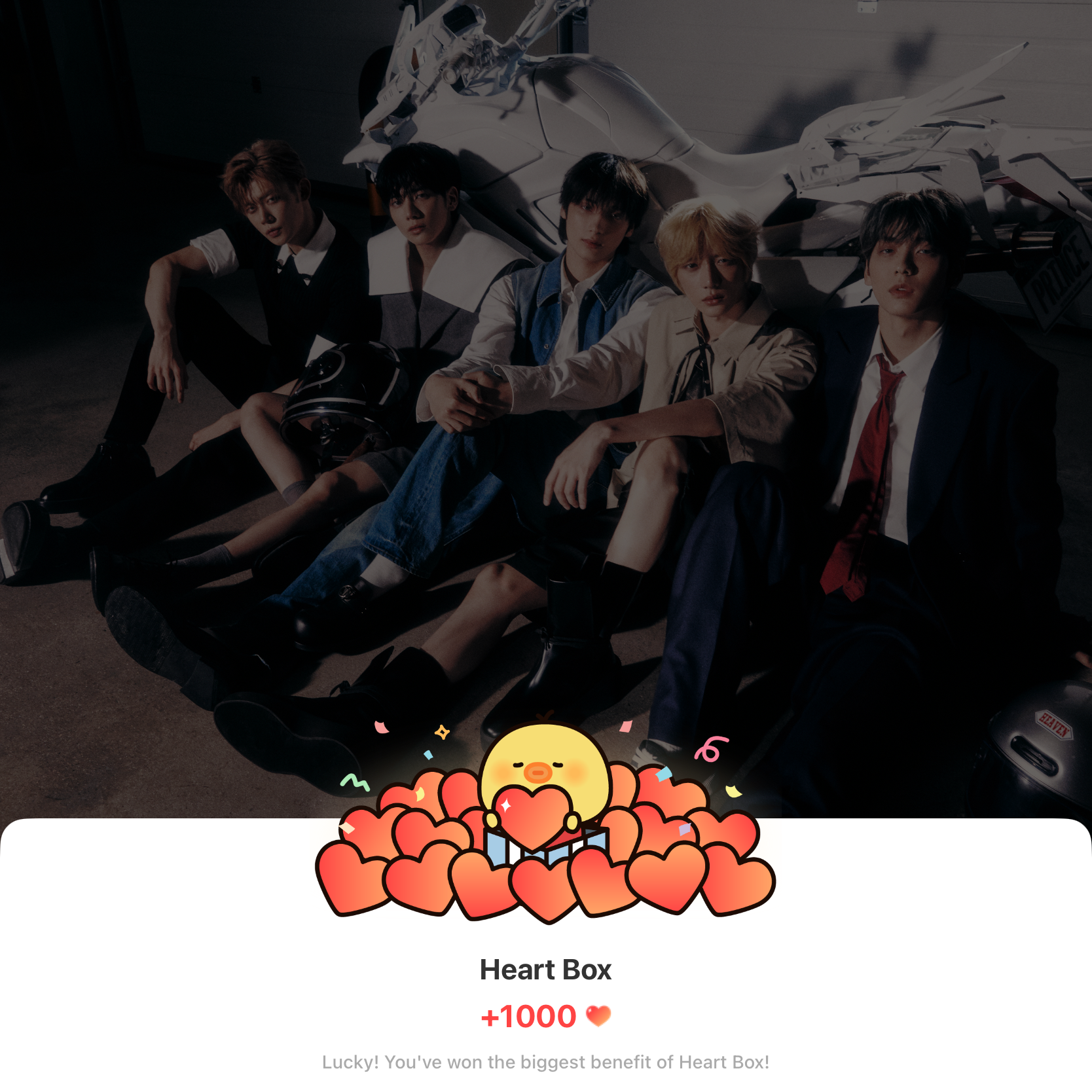 A moment captured by TOMORROW X TOGETHER's fan