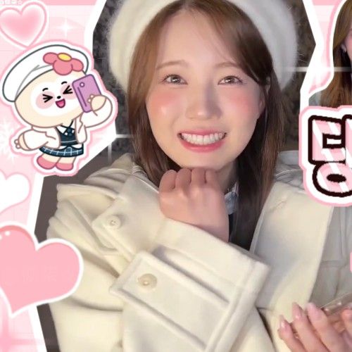 Behind-the-scenes cut of Ayaka (NiziU)