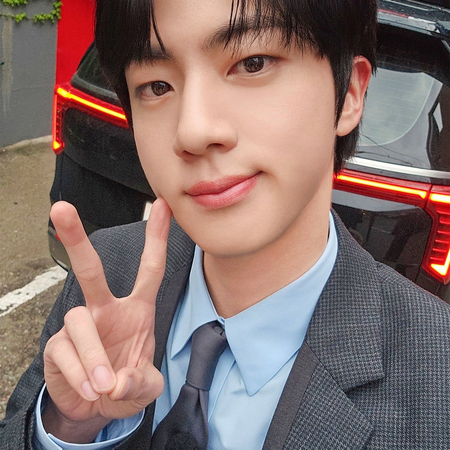 Recent activity shot of Jin (BTS)