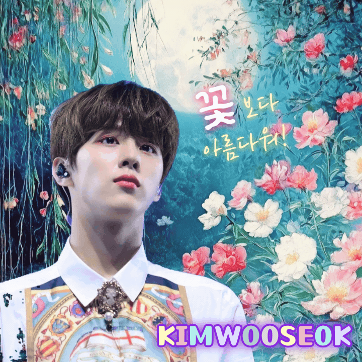 Recent activity shot of Kim Wooseok