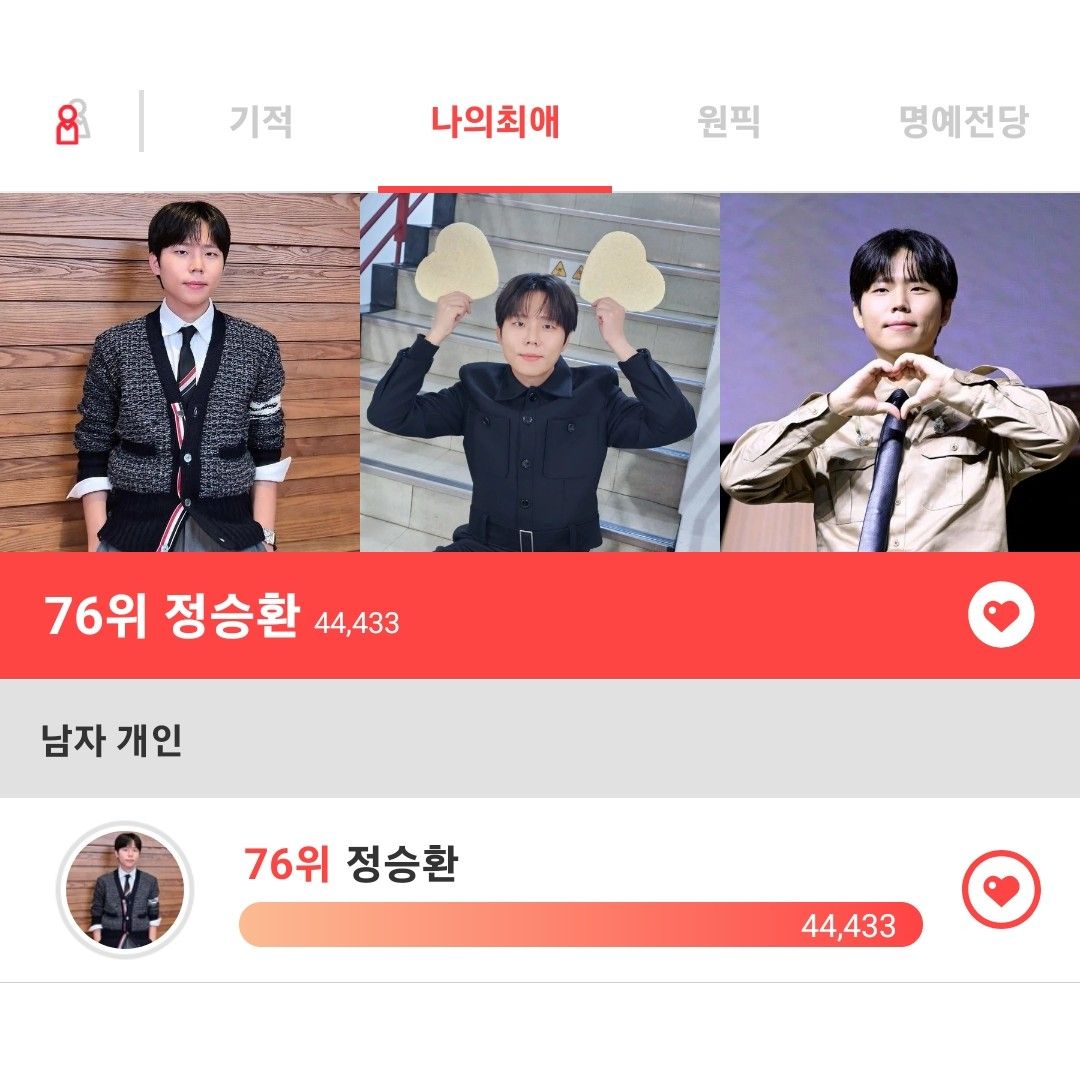 A moment captured by Jung Seunghwan's fan