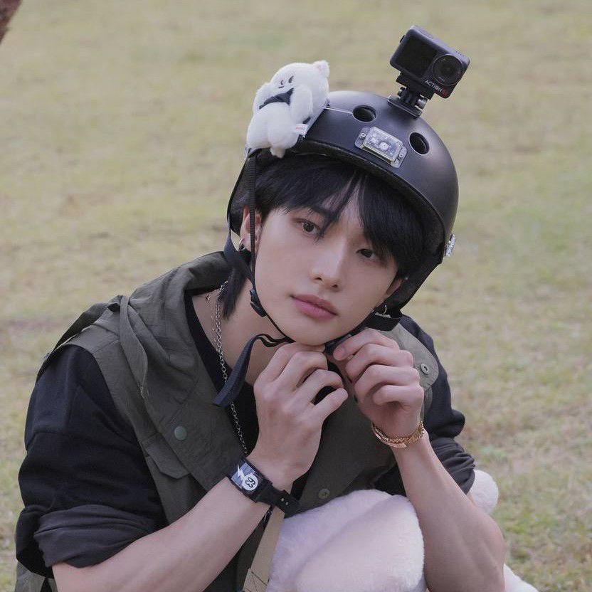 Recent activity shot of Hyunjin (Stray Kids)