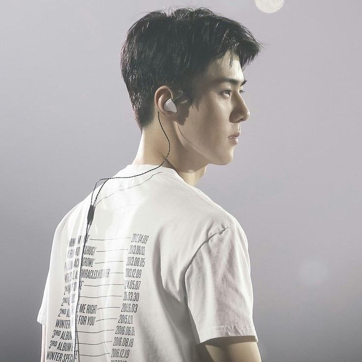 Recent activity shot of Sehun (EXO)