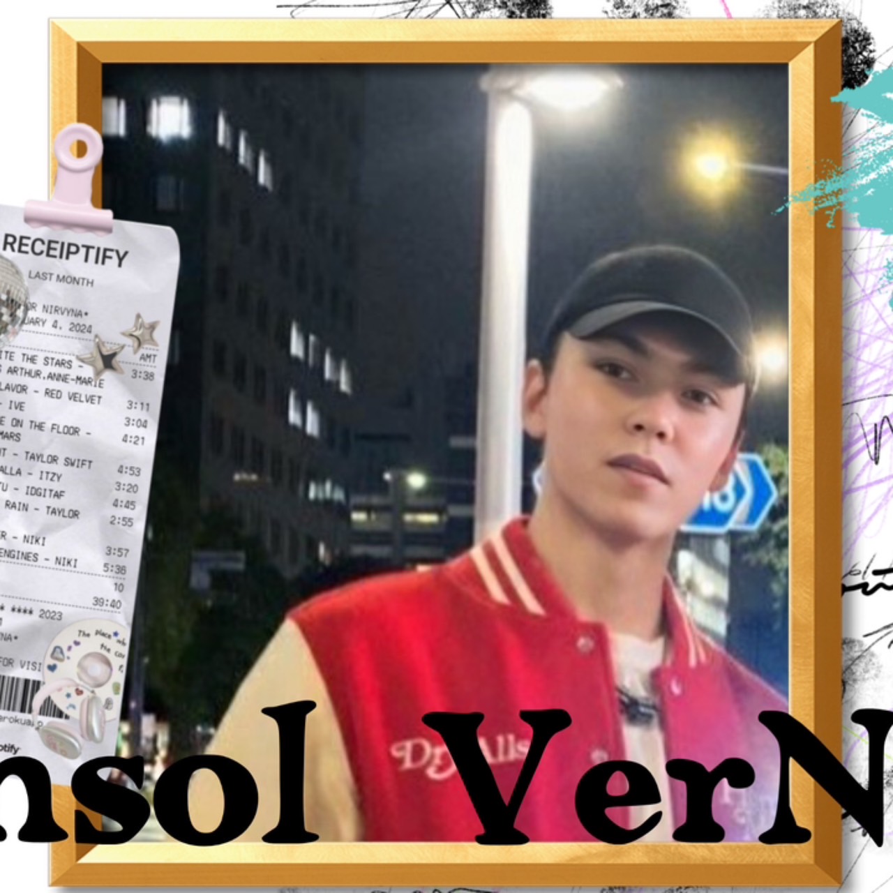 Recent activity shot of Vernon (SEVENTEEN)