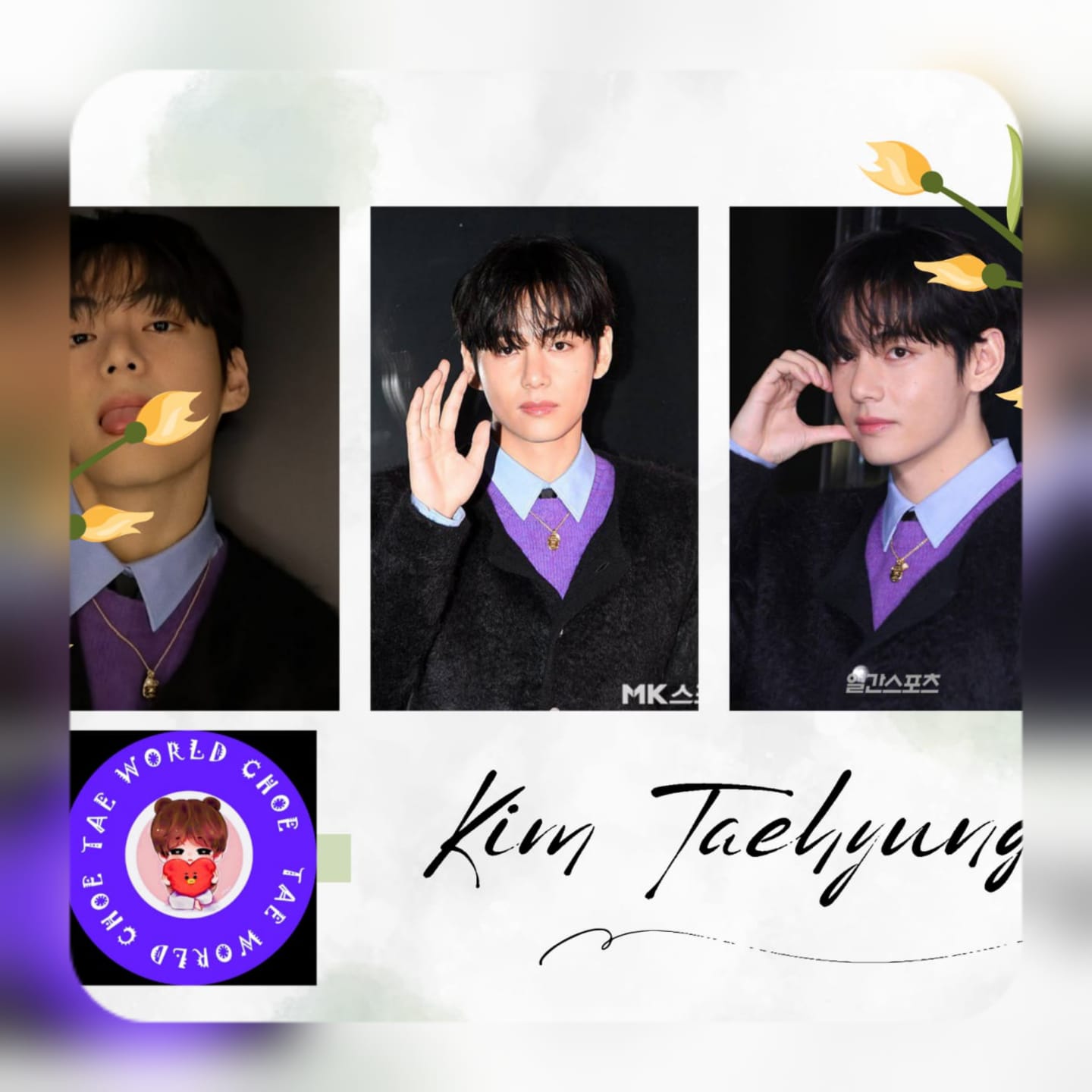 A moment captured by V (BTS)'s fan