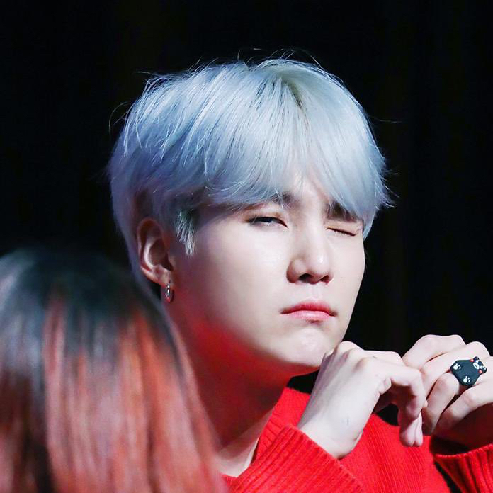 Recent activity shot of SUGA (BTS)