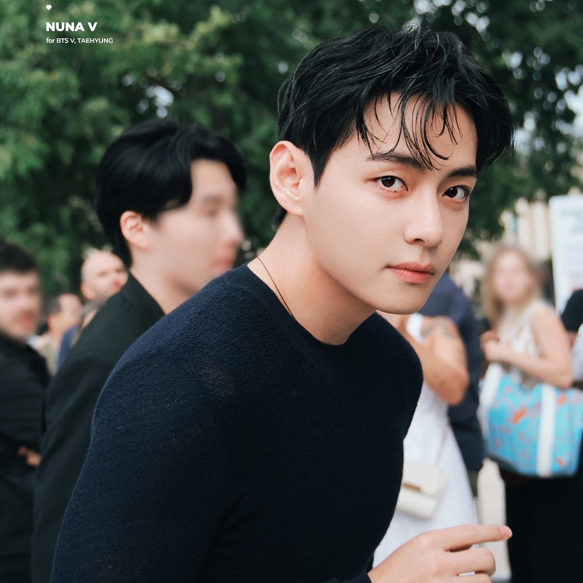 A moment captured by V (BTS)'s fan