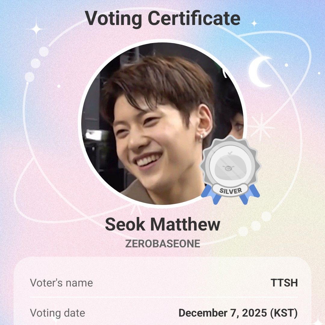 Behind-the-scenes cut of Seok Matthew (ZEROBASEONE)