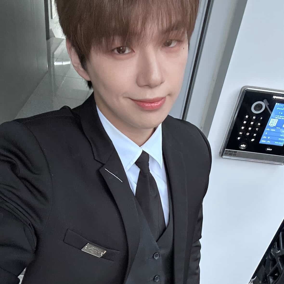 A moment captured by Kang Daniel's fan