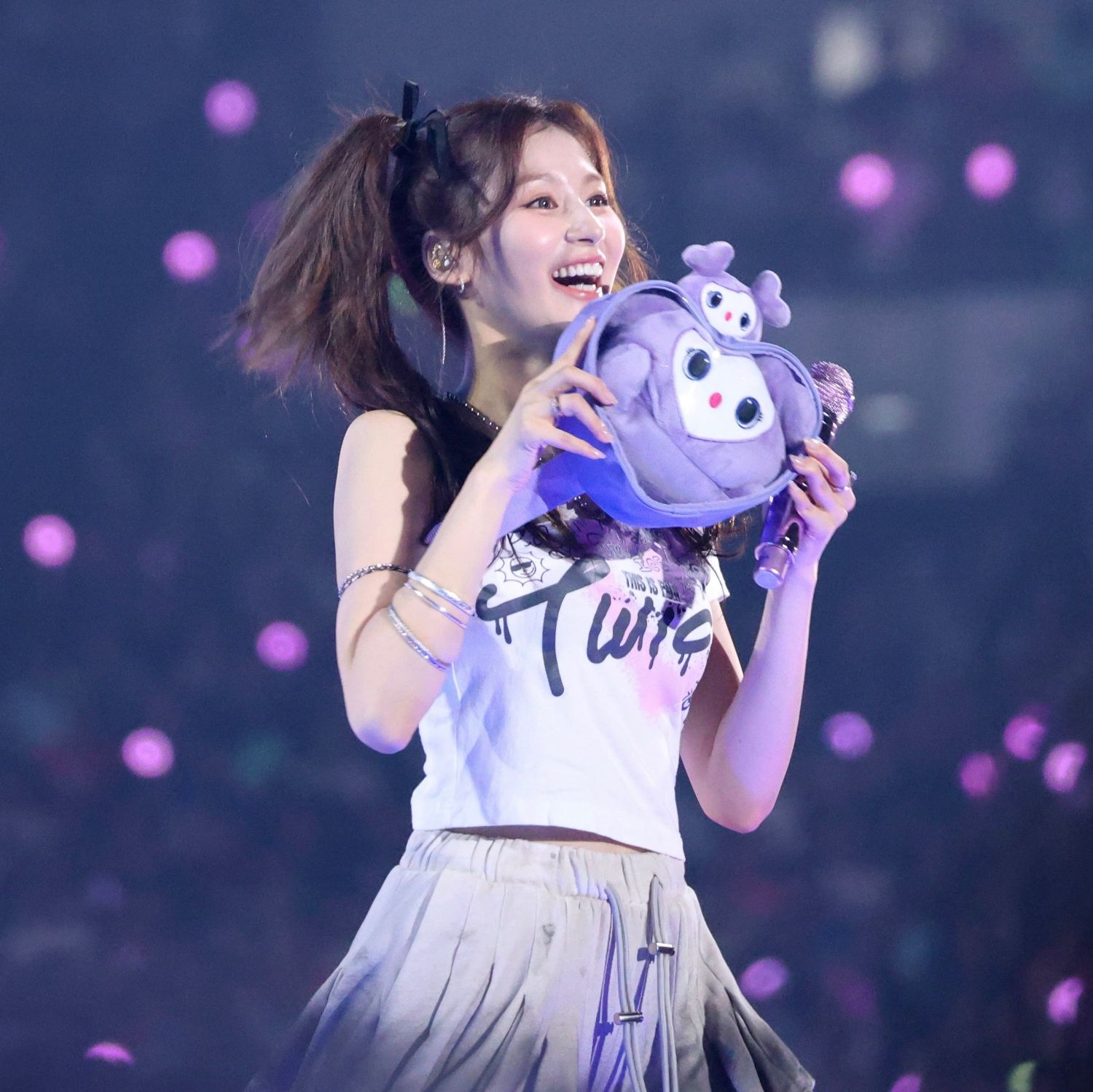 A moment captured by Sana (TWICE)'s fan