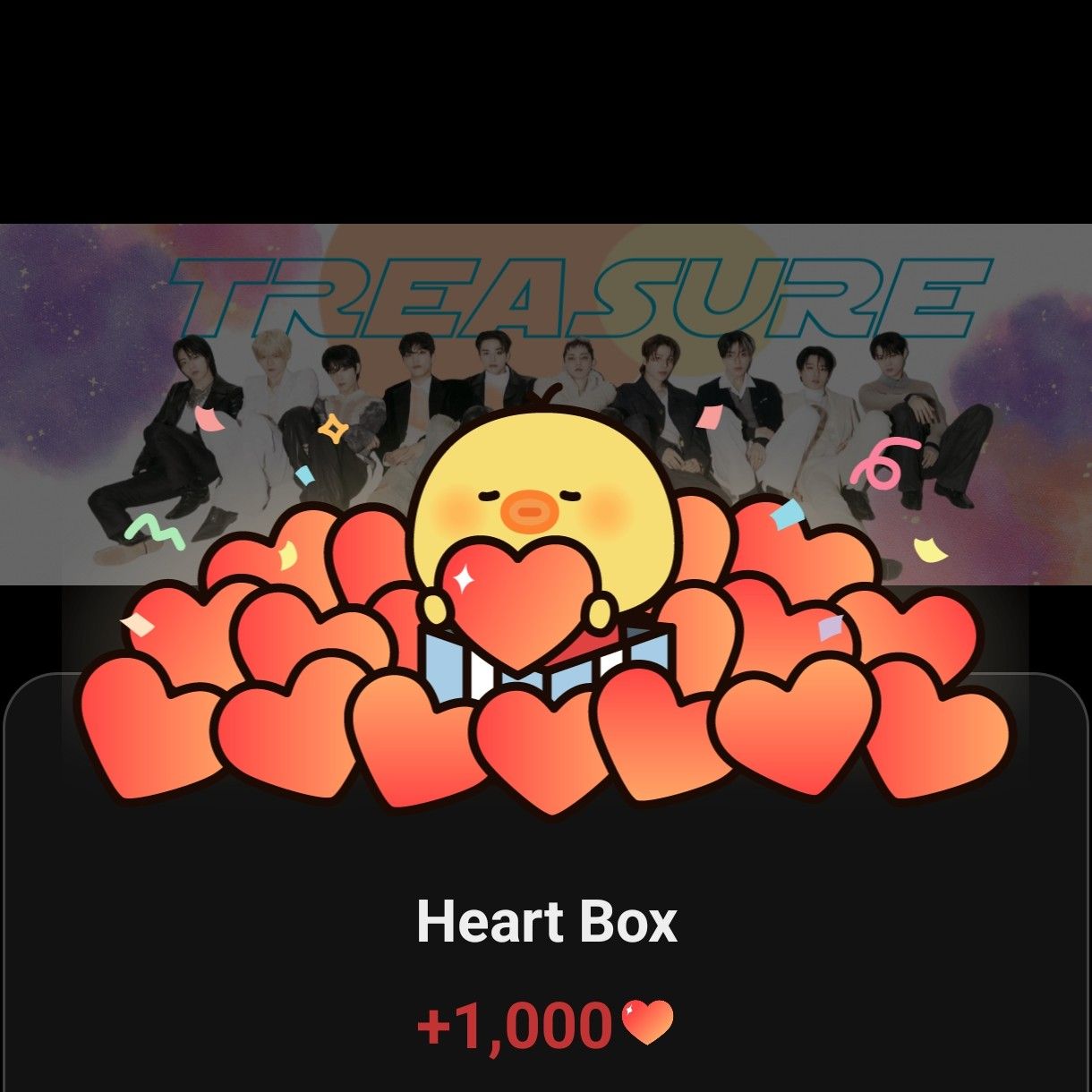 Recent activity shot of TREASURE