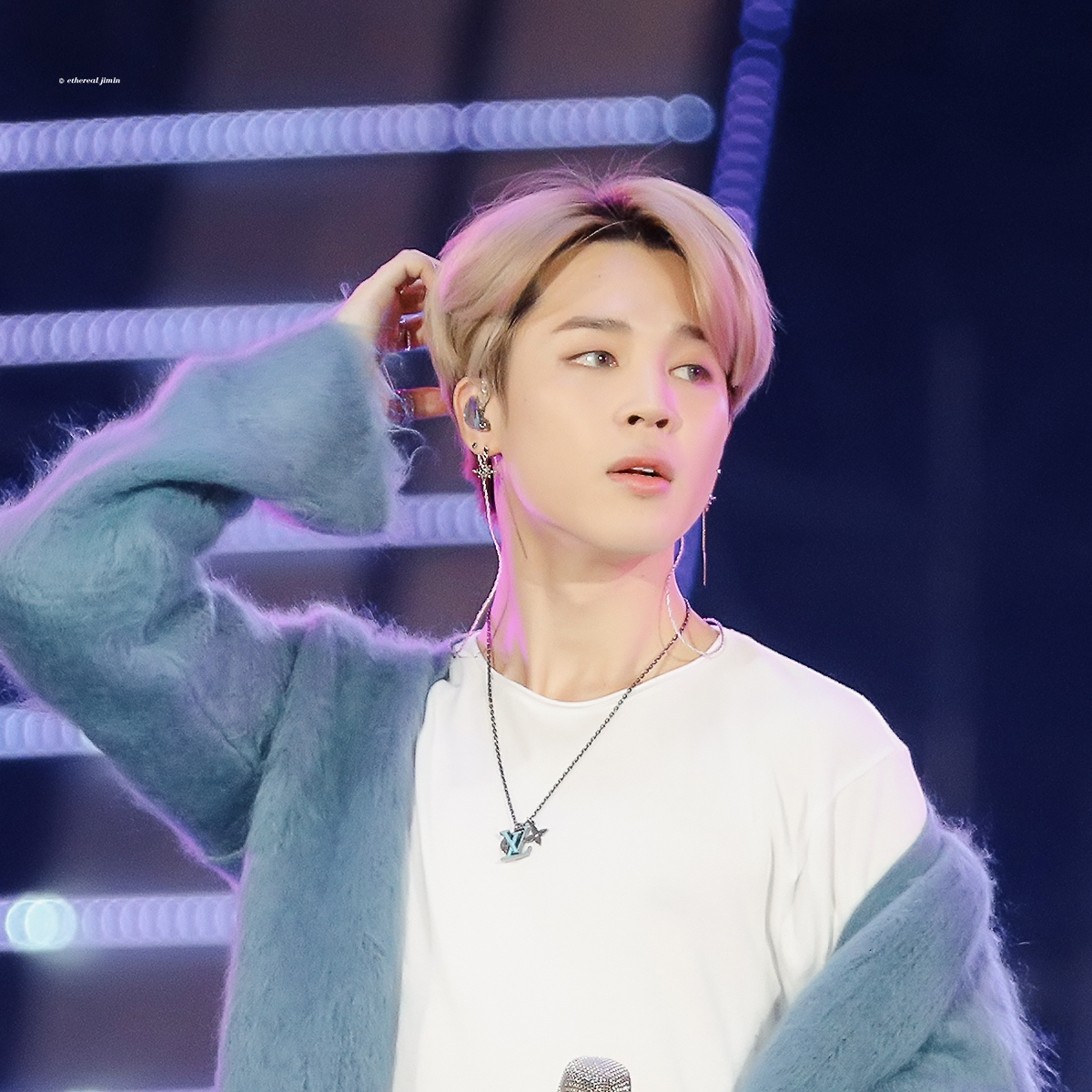 Recent activity shot of Jimin (BTS)