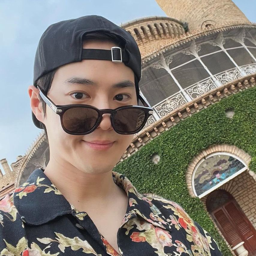 Recent activity shot of Suho (EXO)