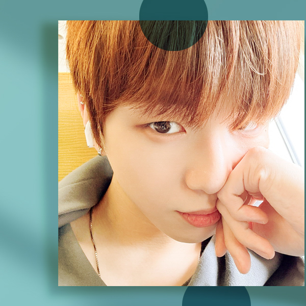 A moment captured by Kang Daniel's fan