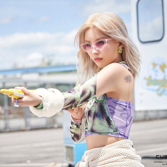 Recent activity shot of Soyeon (i-dle)