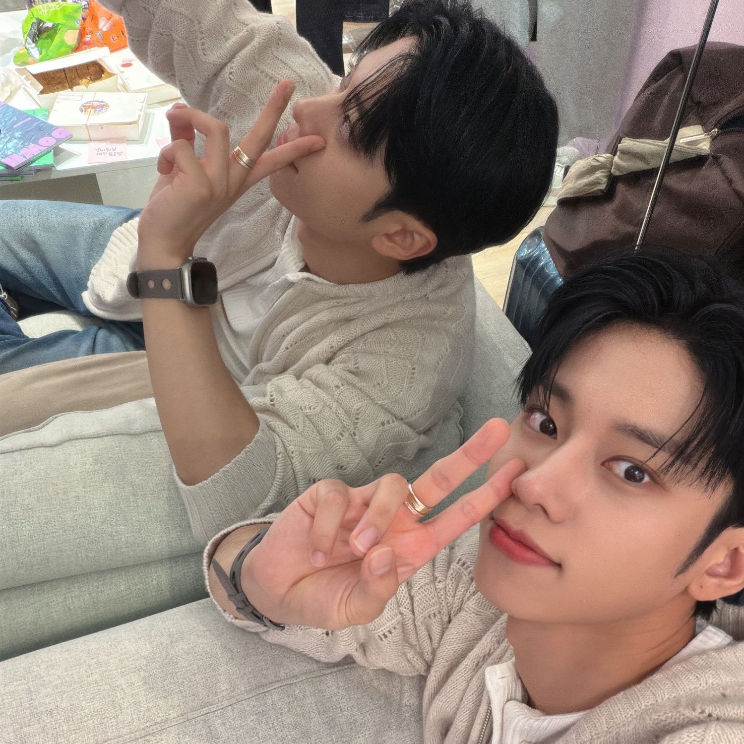 A moment captured by Kim Donghyun (AB6IX)'s fan