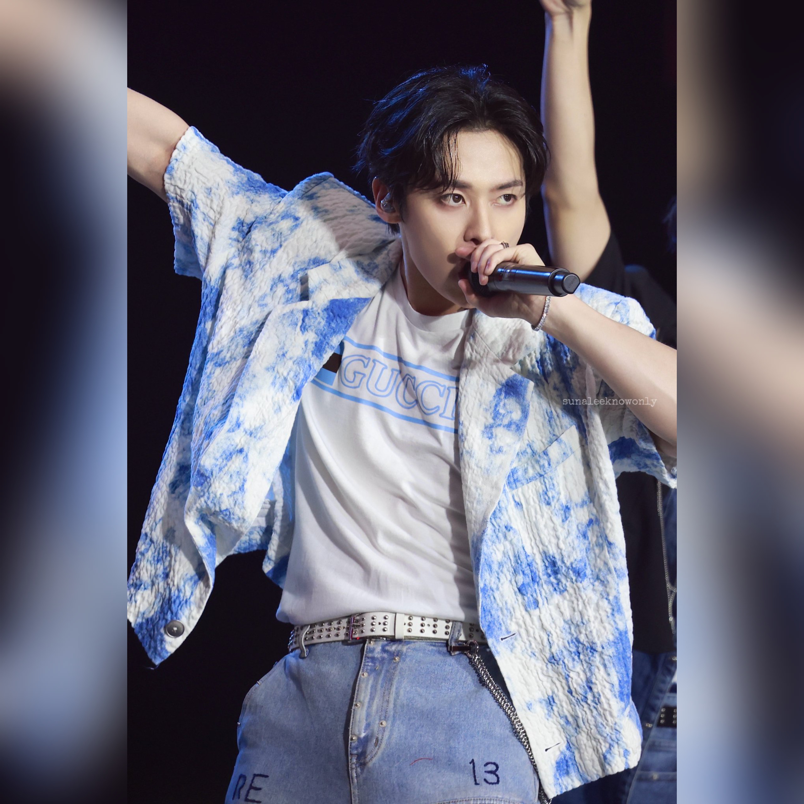 Recent activity shot of Lee Know (Stray Kids)