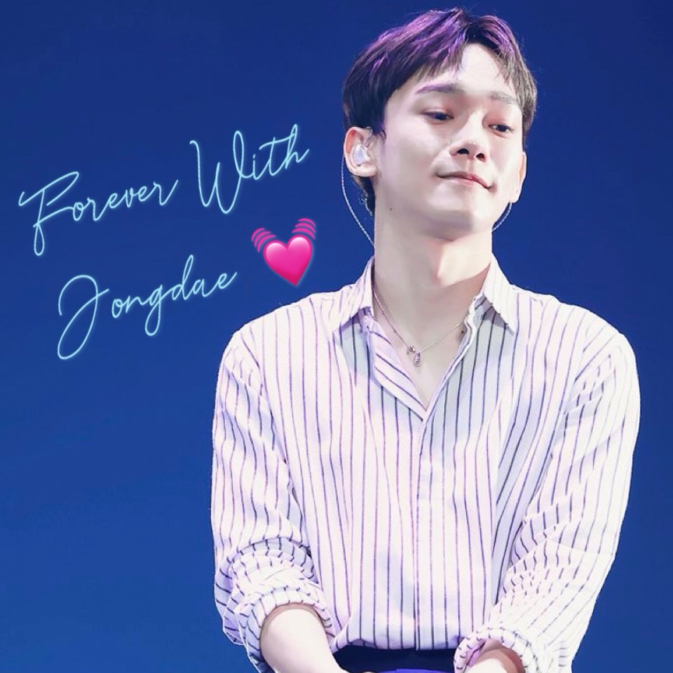 Recent activity shot of Chen (EXO)