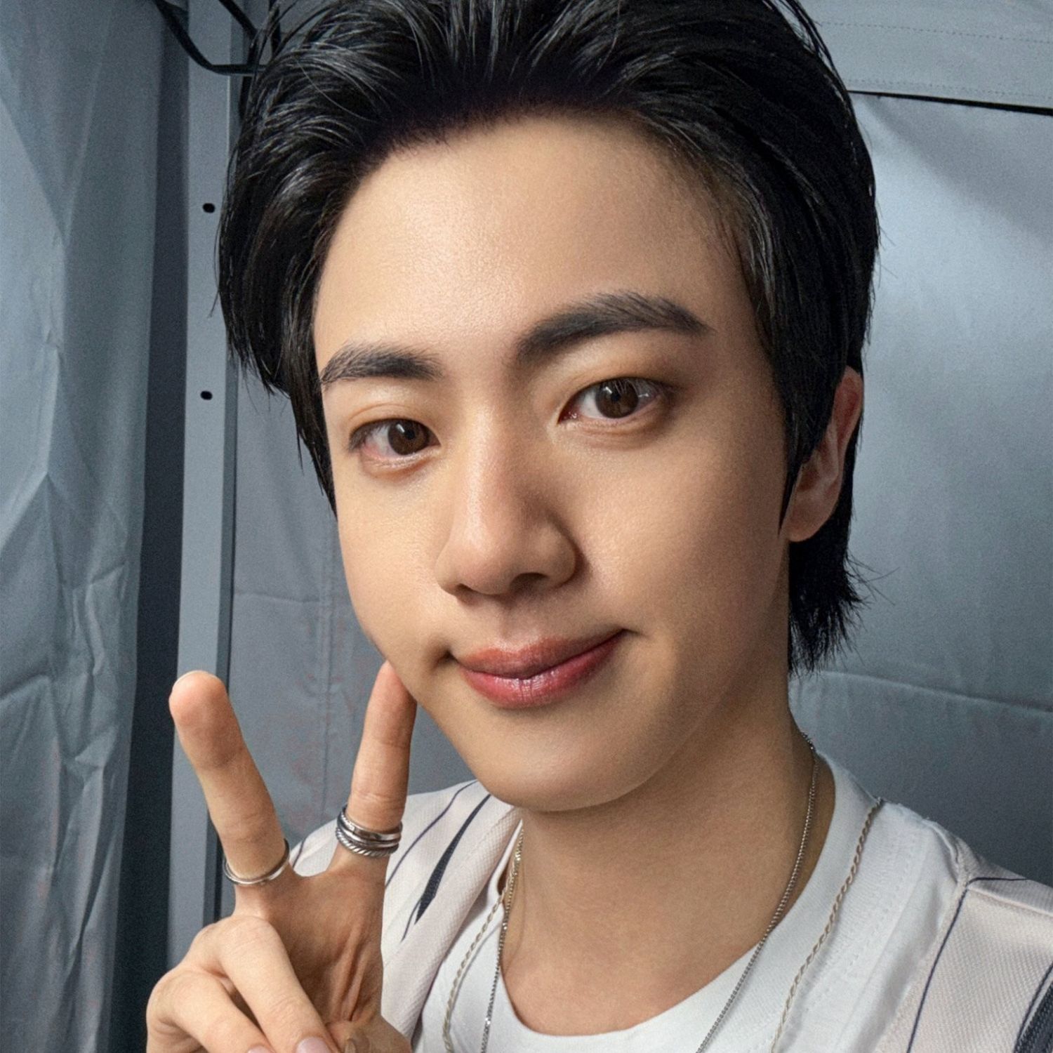 Recent activity shot of Jin (BTS)