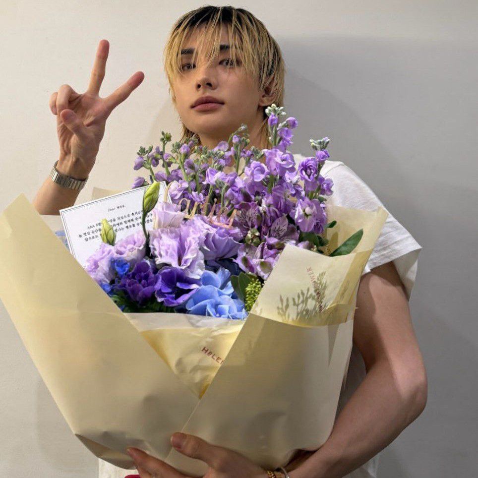 Recent activity shot of Hyunjin (Stray Kids)