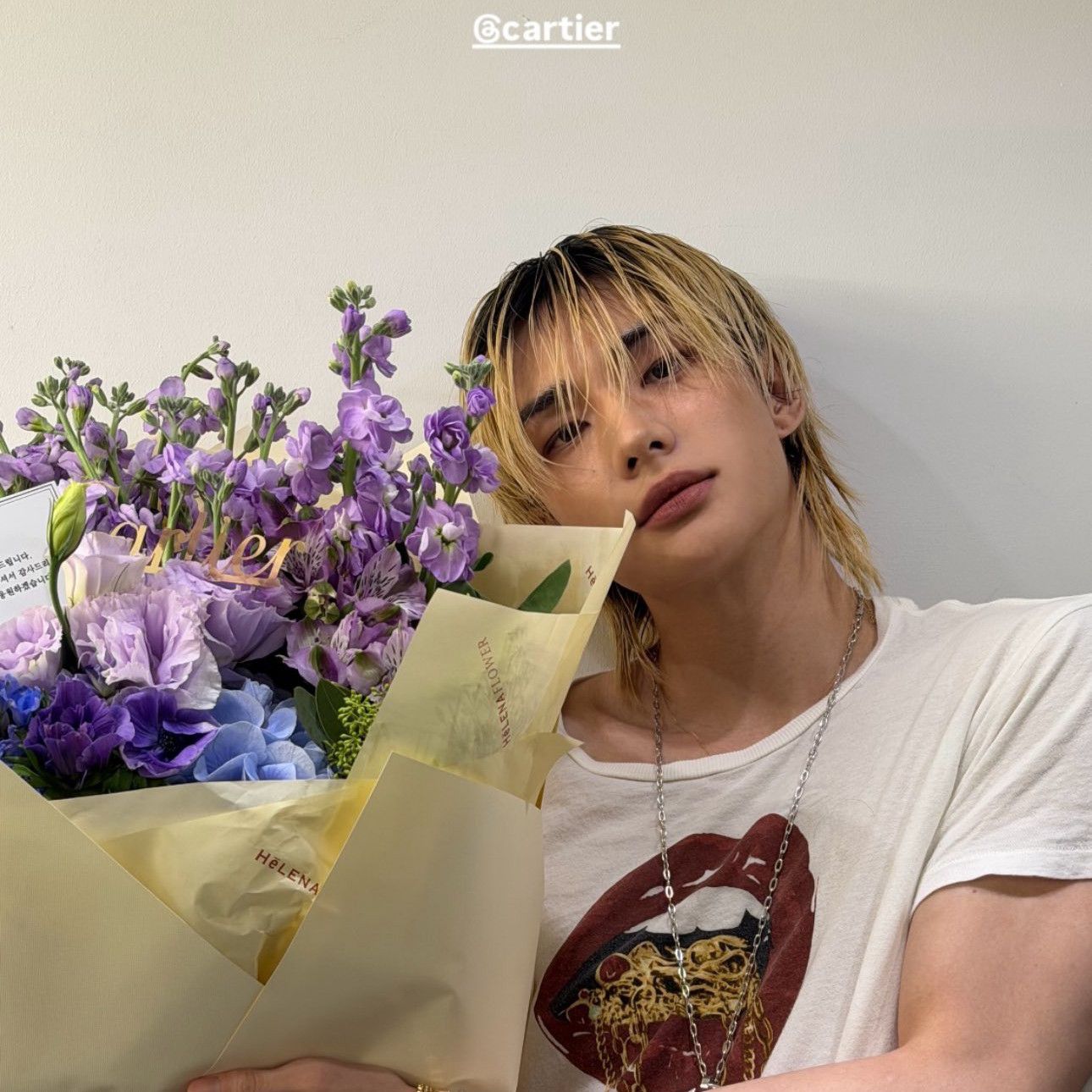 A moment captured by Hyunjin (Stray Kids)'s fan