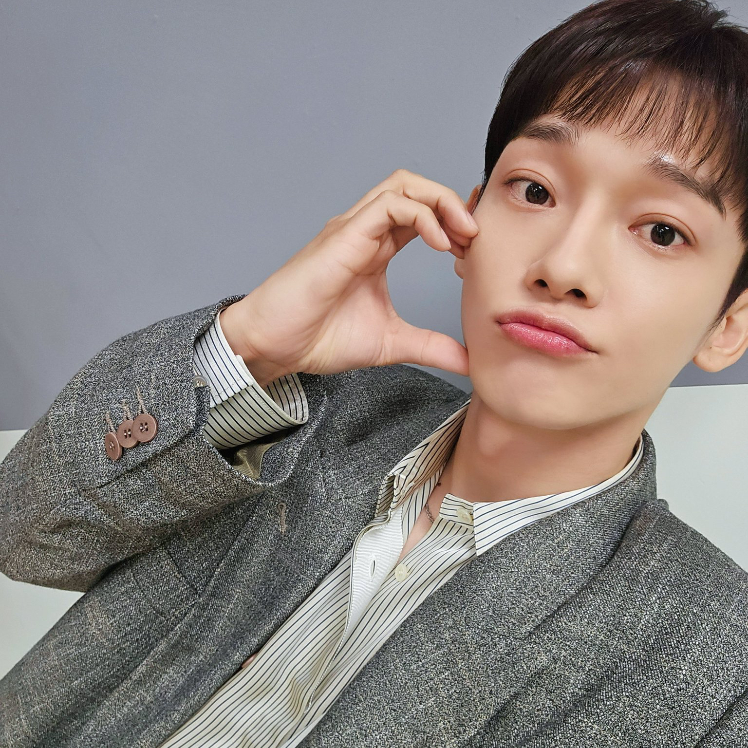 Recent activity shot of Chen (EXO)