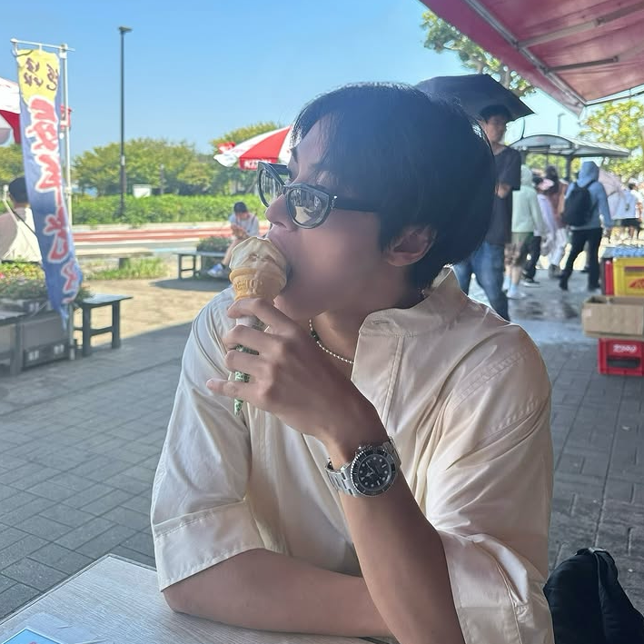 Recent activity shot of Seonghwa (ATEEZ)