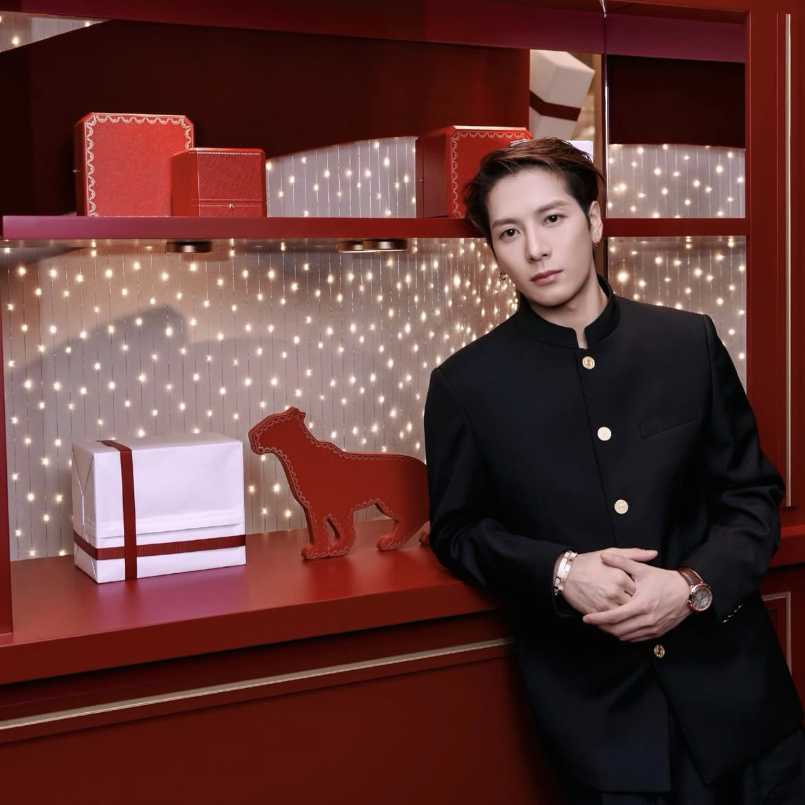 A moment captured by Jackson (GOT7)'s fan