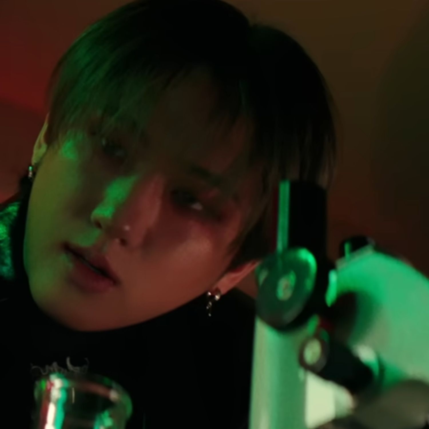 A moment captured by Changbin (Stray Kids)'s fan