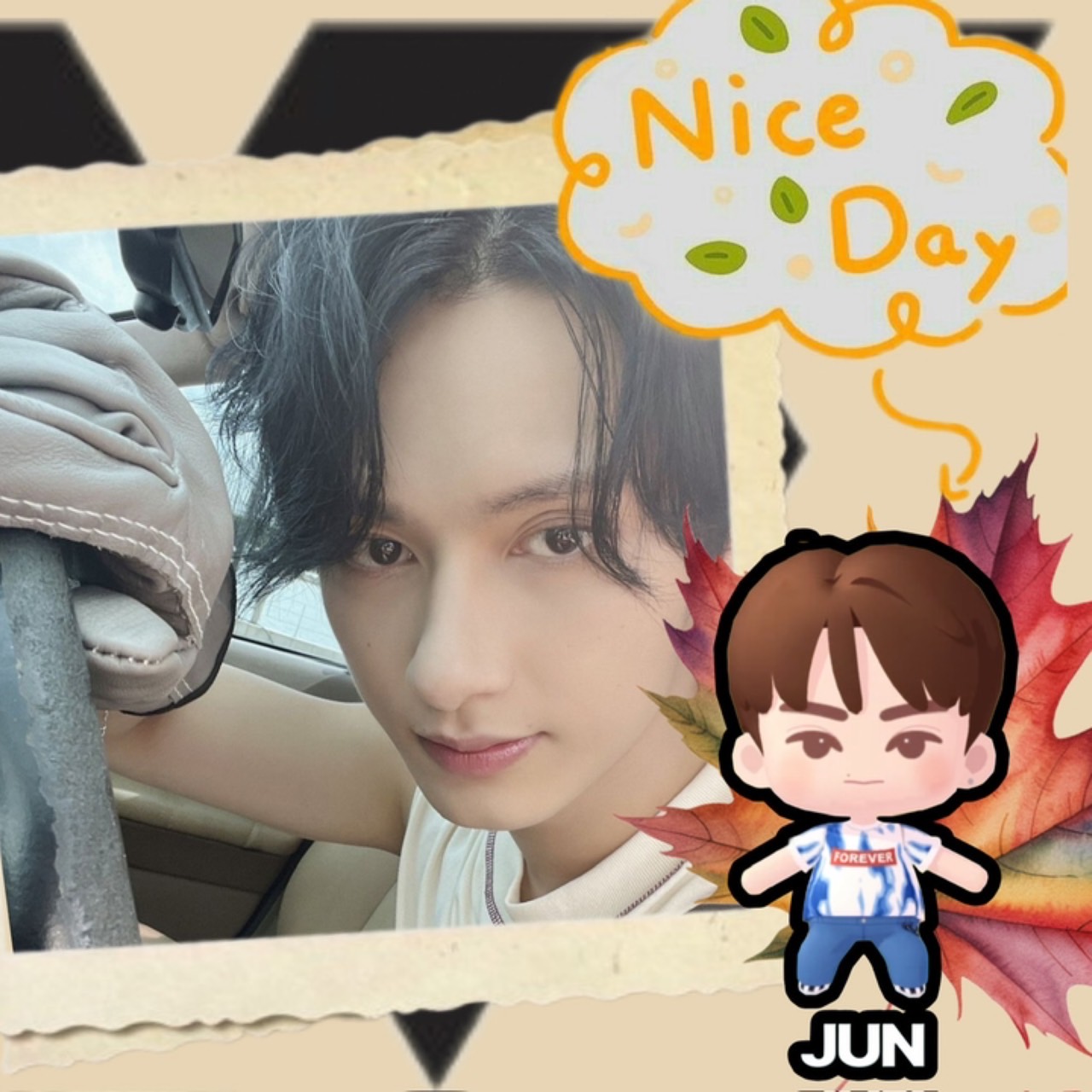 A moment captured by Jun (SEVENTEEN)'s fan