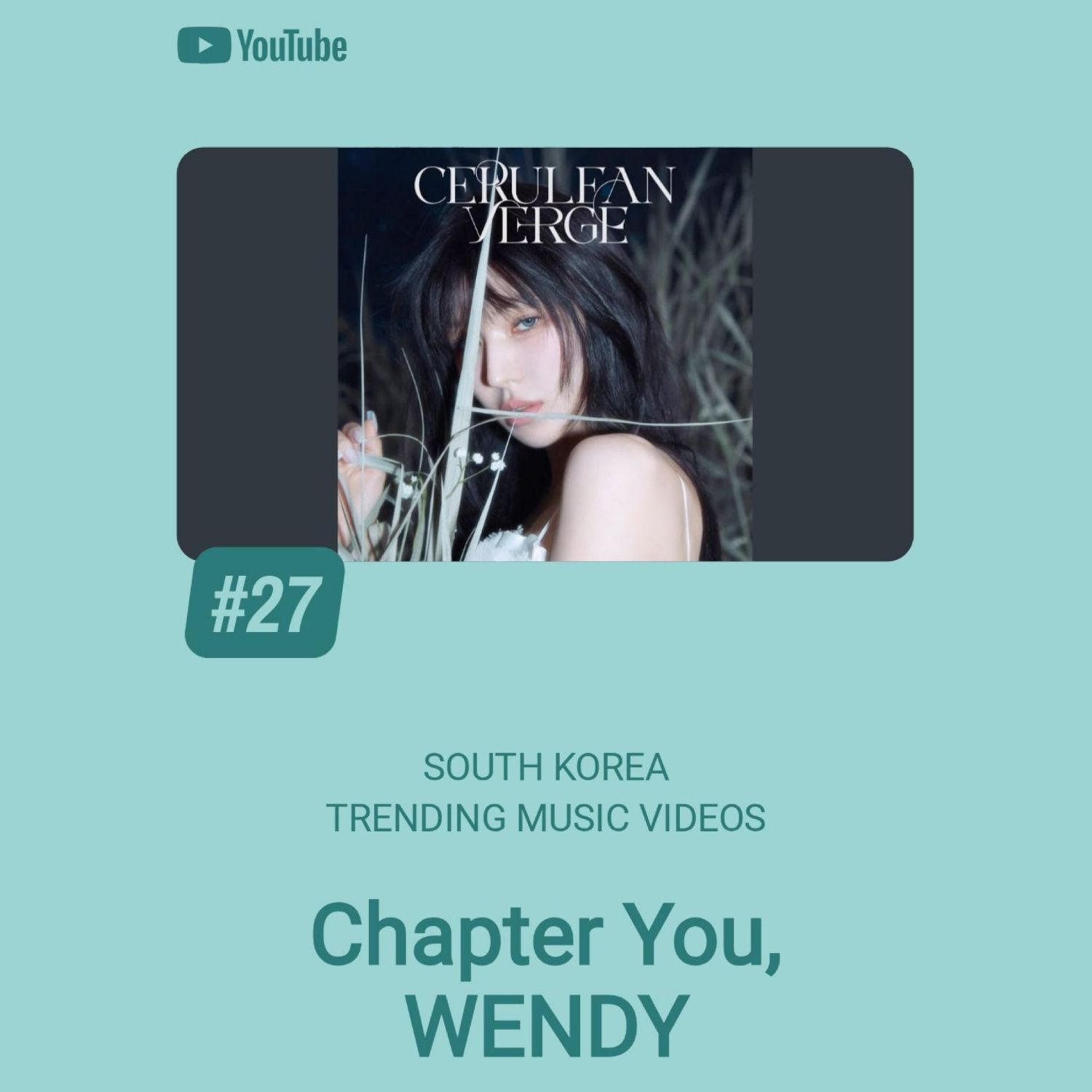 Behind-the-scenes cut of Wendy (Red Velvet)
