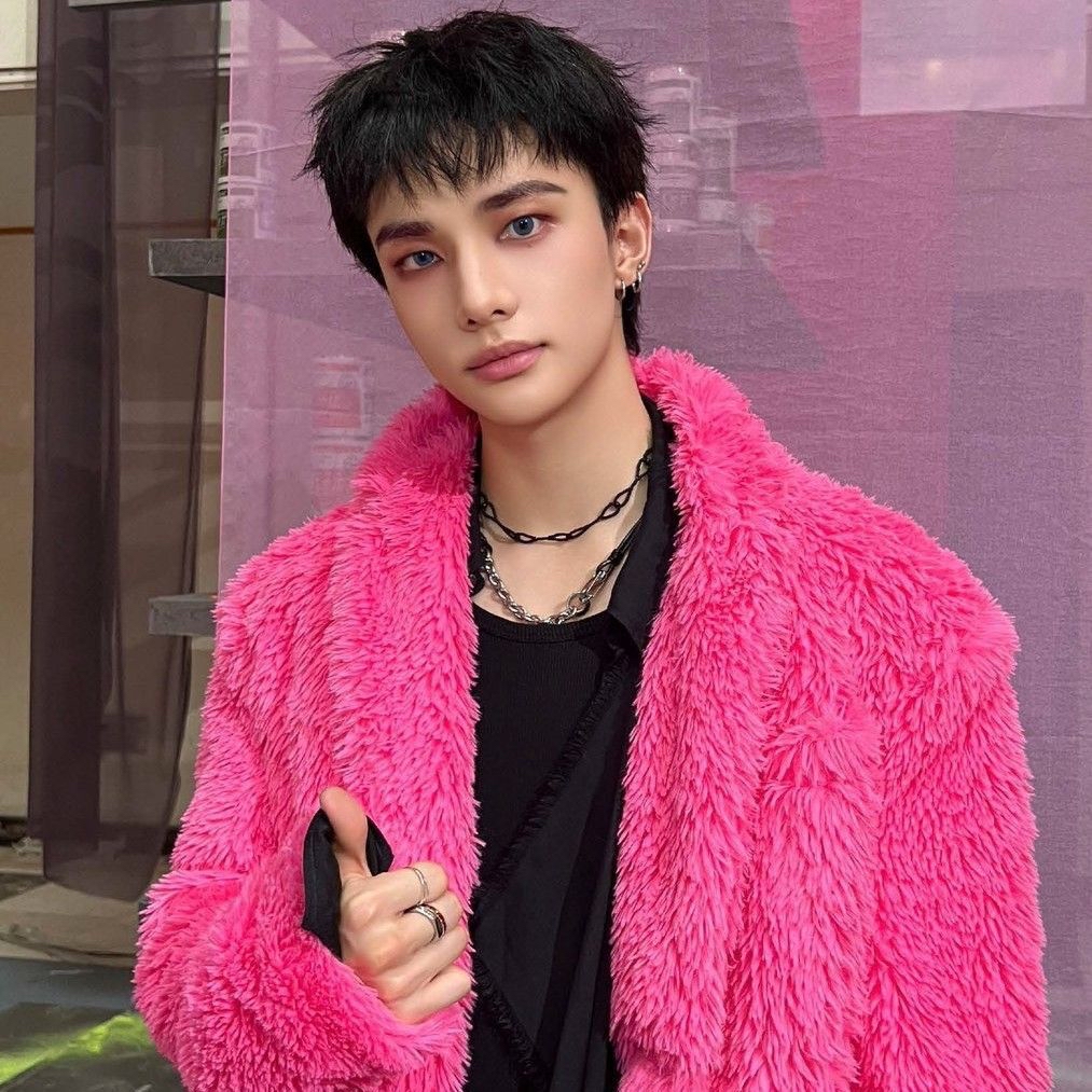 A moment captured by Hyunjin (Stray Kids)'s fan