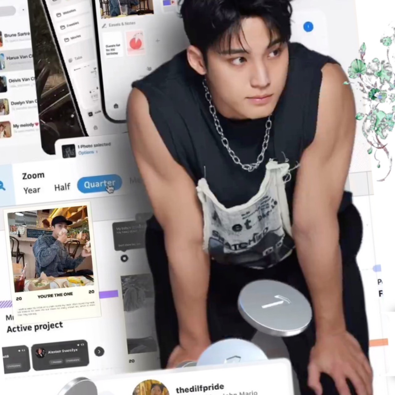 A moment captured by Mingyu (SEVENTEEN)'s fan