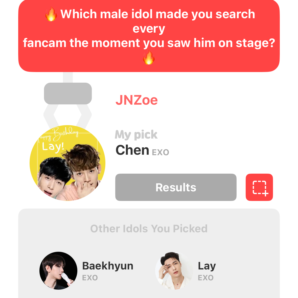 A moment captured by Chen (EXO)'s fan