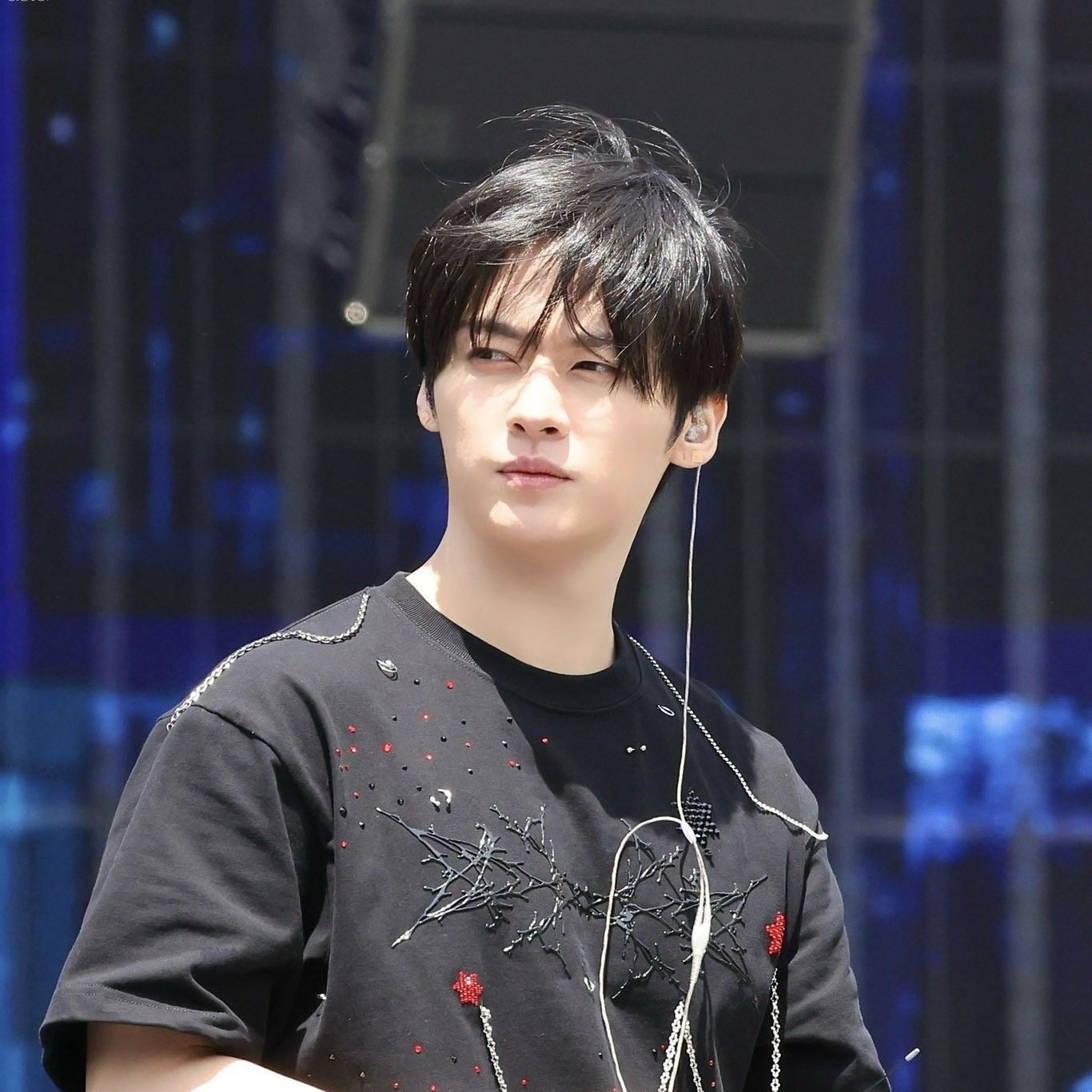 Recent activity shot of Lee Know (Stray Kids)