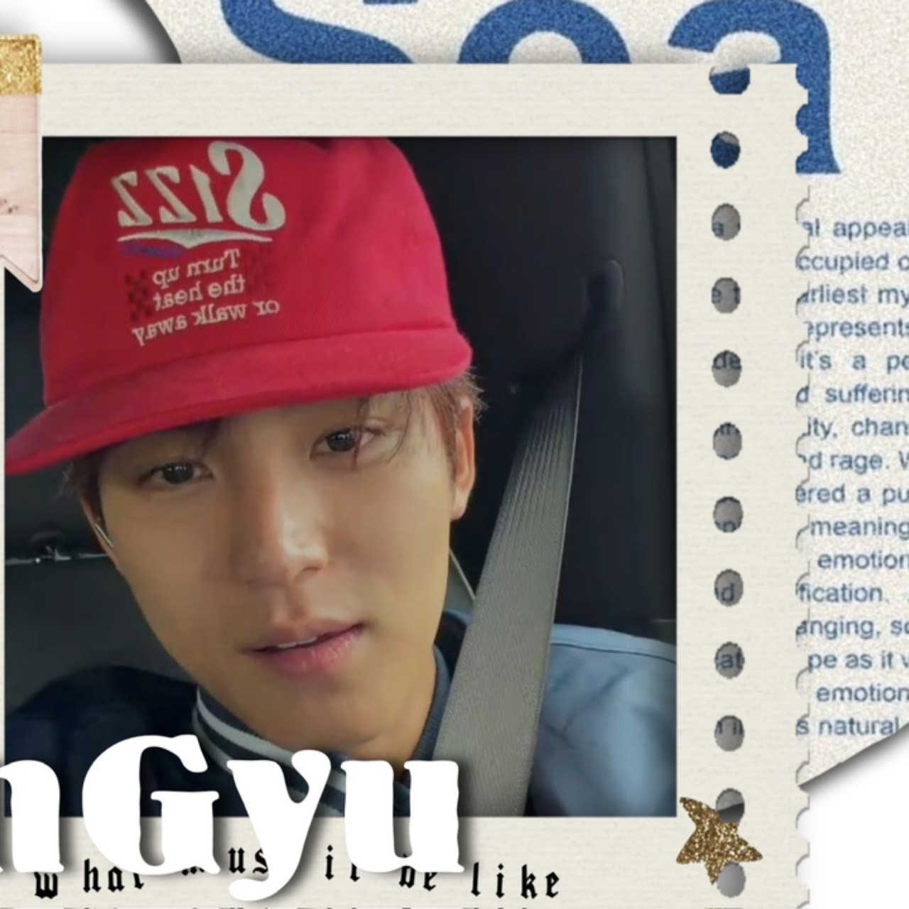 A moment captured by Mingyu (SEVENTEEN)'s fan