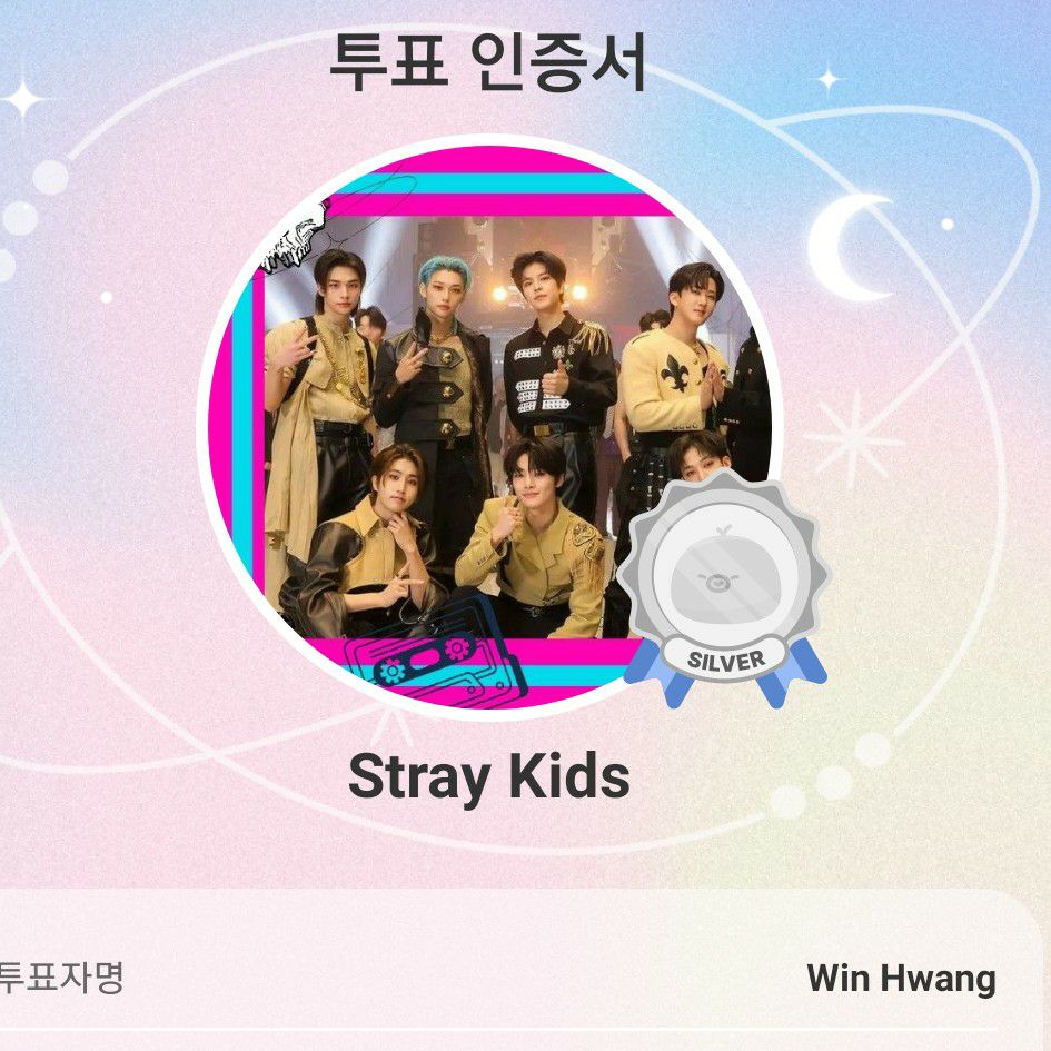 A moment captured by Stray Kids's fan