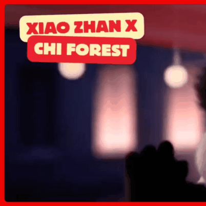 A moment captured by Xiao Zhan's fan