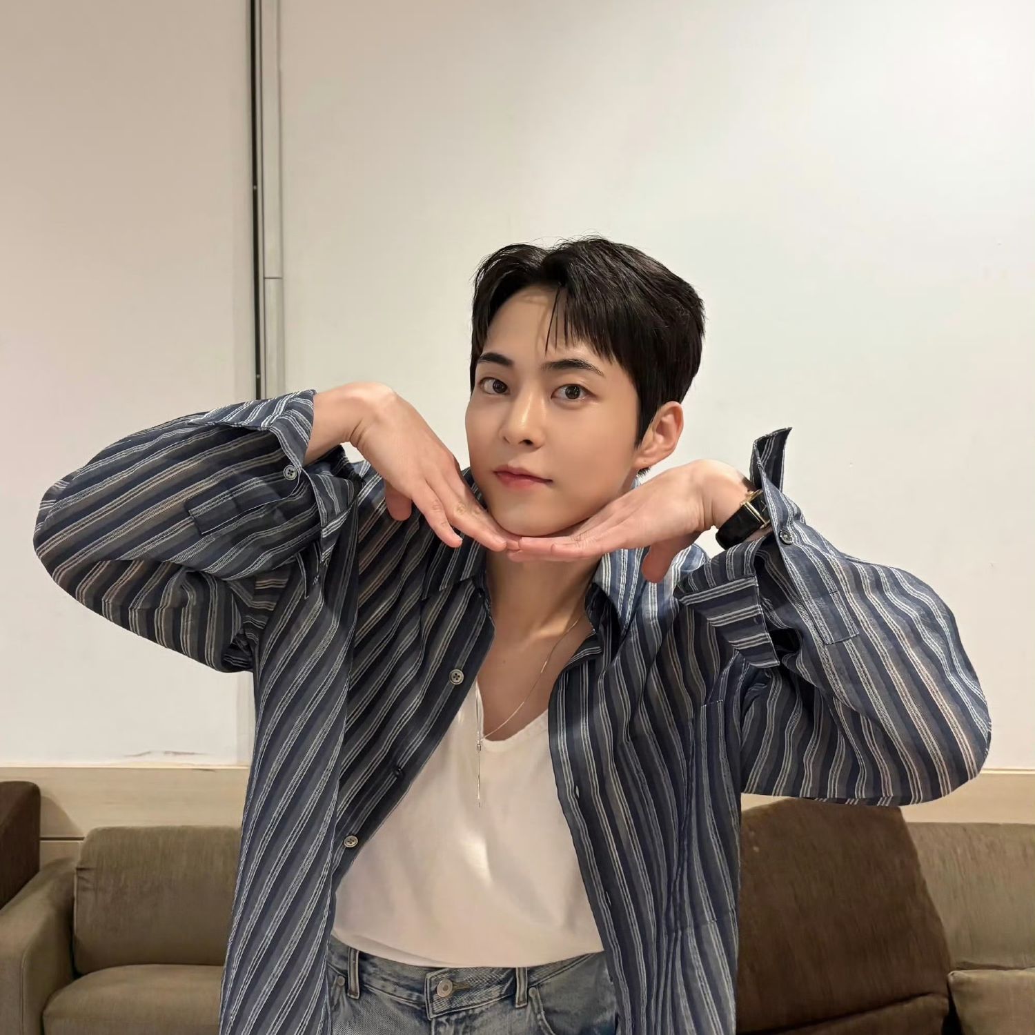 A moment captured by Xiumin (EXO)'s fan