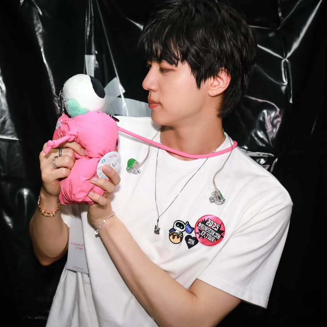 Recent activity shot of Jin (BTS)