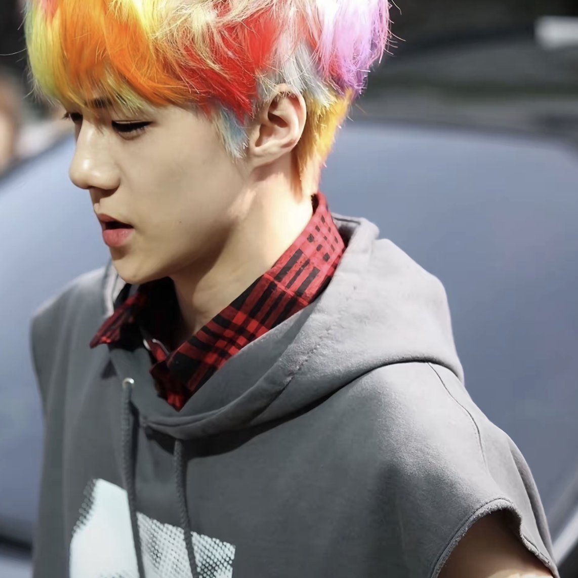 A moment captured by Sehun (EXO)'s fan